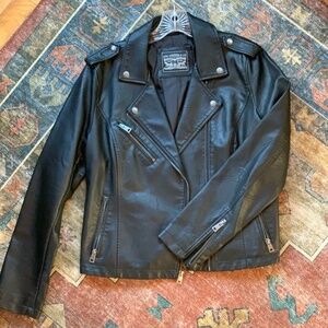 Motorcycle Jacket faux leather